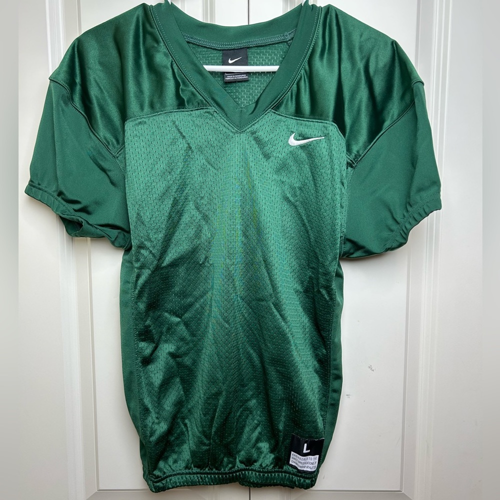 Nike Youth Stock Vapor Practice Football Jersey Size YL in Forest Green